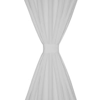 Thumbnail for Vorhänge Gardienen aus Satin 2-teilig 140 x 245 cm Weiß
