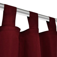 Thumbnail for Vorhänge Gardienen aus Satin 2-teilig 140 x 225 cm Dunkelrot