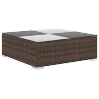 Thumbnail for 6-tlg. Garten-Lounge-Set mit Auflagen Poly Rattan Braun