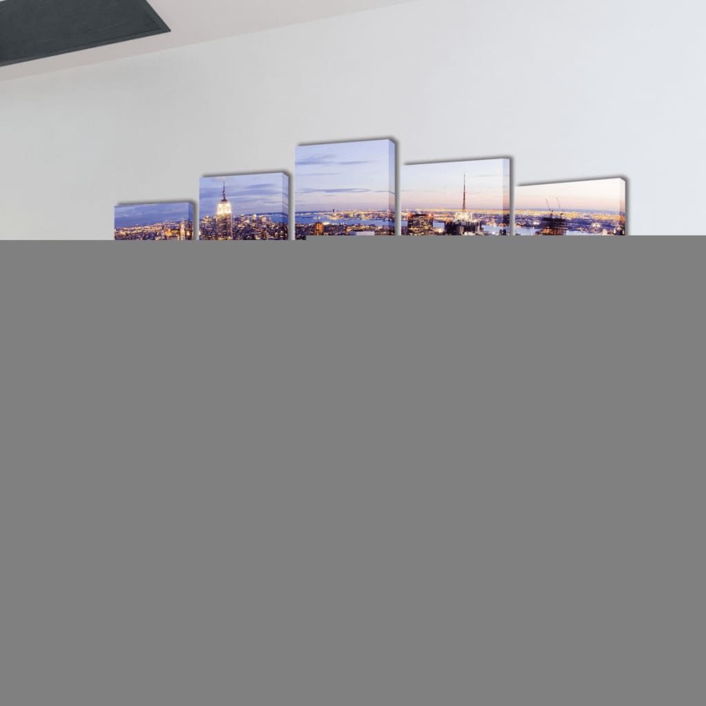 Bilder Dekoration Set Vogelperspektive auf New York 200 x 100 cm