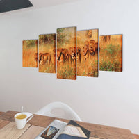 Thumbnail for Bilder Dekoration Set Löwen 200 x 100 cm
