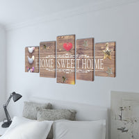 Thumbnail for Bilder Dekoration Set Home Sweet Home 100 x 50 cm
