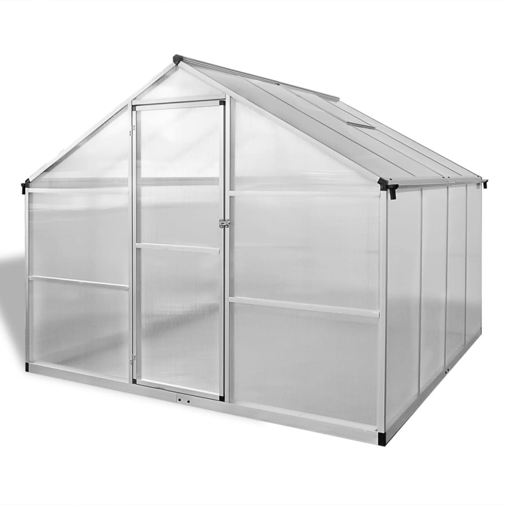Verstärktes Gewächshaus Aluminium 6,05 m²