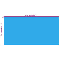 Thumbnail for Rechteckige Pool-Abdeckung PE Blau 549 x 274 cm