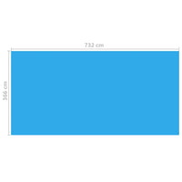Thumbnail for Rechteckige Pool-Abdeckung PE Blau 732 x 366 cm