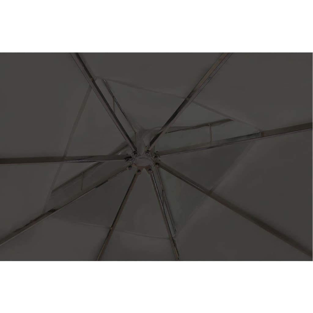 Gartenpavillon mit Dach 3 x 3 m Dunkelgrau