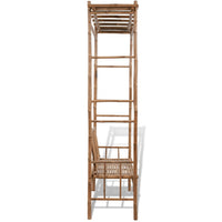 Thumbnail for Gartenbank mit Pergola 130 cm Bambus