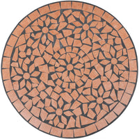 Thumbnail for Bistrotisch Terracotta-Rot 60 cm Mosaik