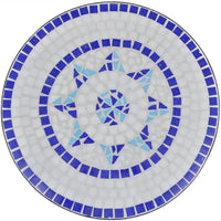 Thumbnail for Bistrotisch Blau und Weiß 60 cm Mosaik