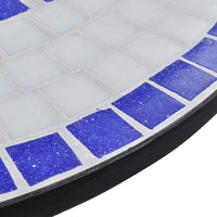 Thumbnail for Bistrotisch Blau und Weiß 60 cm Mosaik