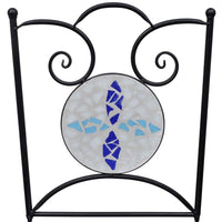 Thumbnail for Bistrostühle Klappbar 2 Stk. Keramik Blau und Weiß