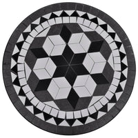 Thumbnail for Bistrotisch Schwarz und Weiß 60 cm Mosaik
