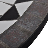 Thumbnail for Bistrotisch Schwarz und Weiß 60 cm Mosaik