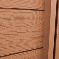 Thumbnail for Zaunelement WPC 105×(105-185) cm Braun