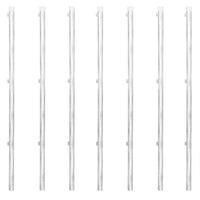 Thumbnail for Maschendrahtzaun mit Pfosten Verzinkter Stahl 15×0,8 m Silbern