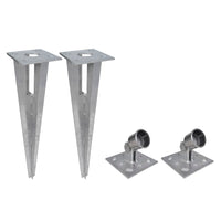 Thumbnail for Maschendrahtzaun mit Pfosten Erdanker Verzinkter Stahl 15×1 m