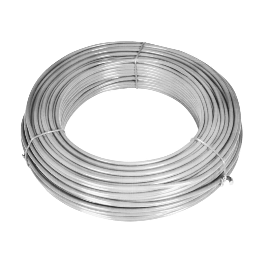 Maschendrahtzaun mit Pfosten Erdanker Verzinkter Stahl 25×1,25 m