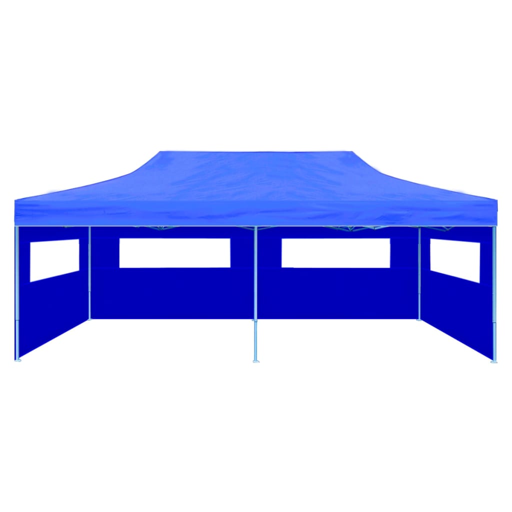 Pop-Up-Partyzelt Faltbar Blau 3×6 m