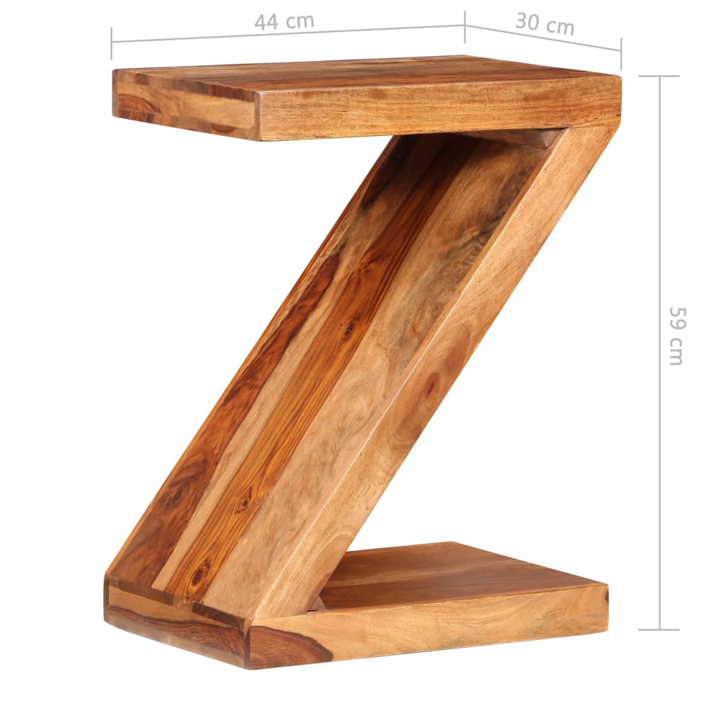 Beistelltisch Z-förmig Massivholz