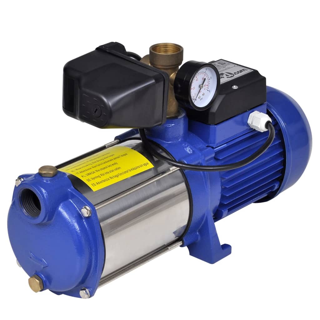 Strahlpumpe mit Messgerät 1300 W 5100 l/h blau