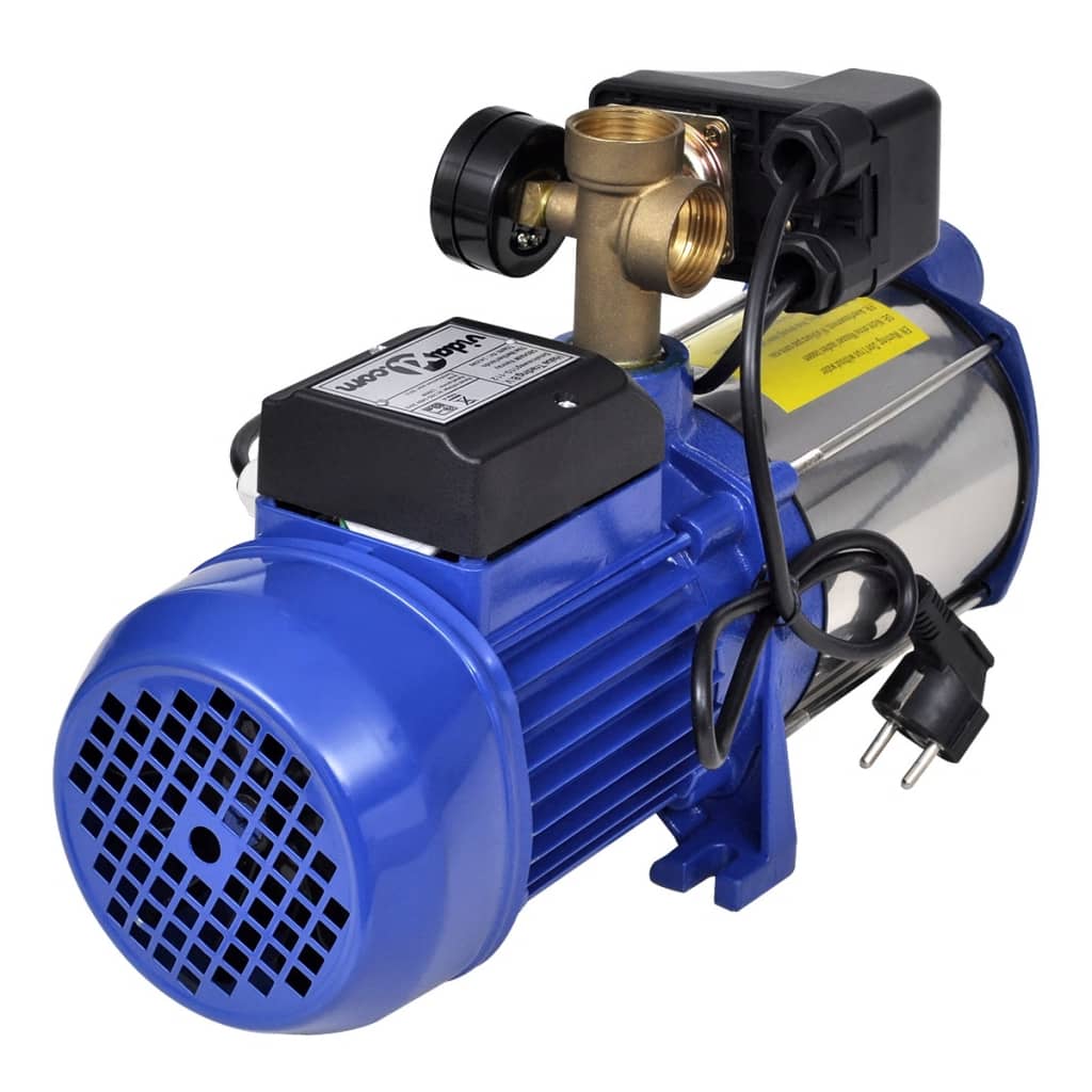 Strahlpumpe mit Messgerät 1300 W 5100 l/h blau