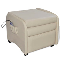 Thumbnail for Massagesessel Creme Kunstleder