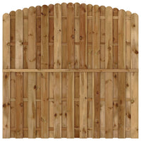 Thumbnail for Bohlenzaun-Paneel Kiefernholz 180x(165-180) cm