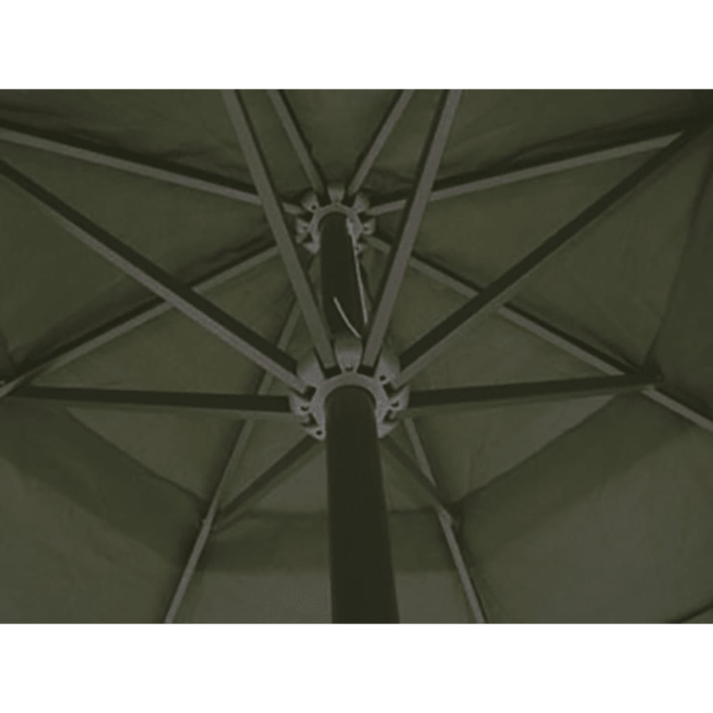 Sonnenschirm Aluminium grün mit Schirmständer