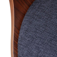 Thumbnail for Esszimmerstühle 2 Stk. Dunkelgrau Bugholz und Stoff