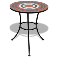 Thumbnail for 3-tlg. Bistro-Set Keramikfliese Terrakotta/Weiß
