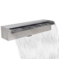 Thumbnail for Pool-Wasserfall Fontäne Rechteckig Edelstahl 45 cm