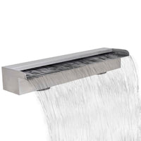 Thumbnail for Pool-Wasserfall Fontäne Rechteckig Edelstahl 60 cm