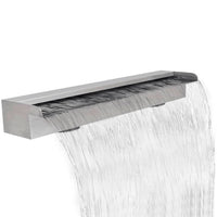 Thumbnail for Pool-Wasserfall Fontäne Rechteckig Edelstahl 90 cm