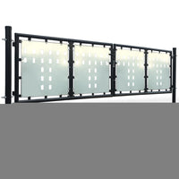 Thumbnail for Zauntor (Einzeltor) Schwarz 300x150 cm