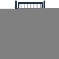 Thumbnail for 2D Zauntor (Einzeltor) Anthrazitgrau 106x210 cm