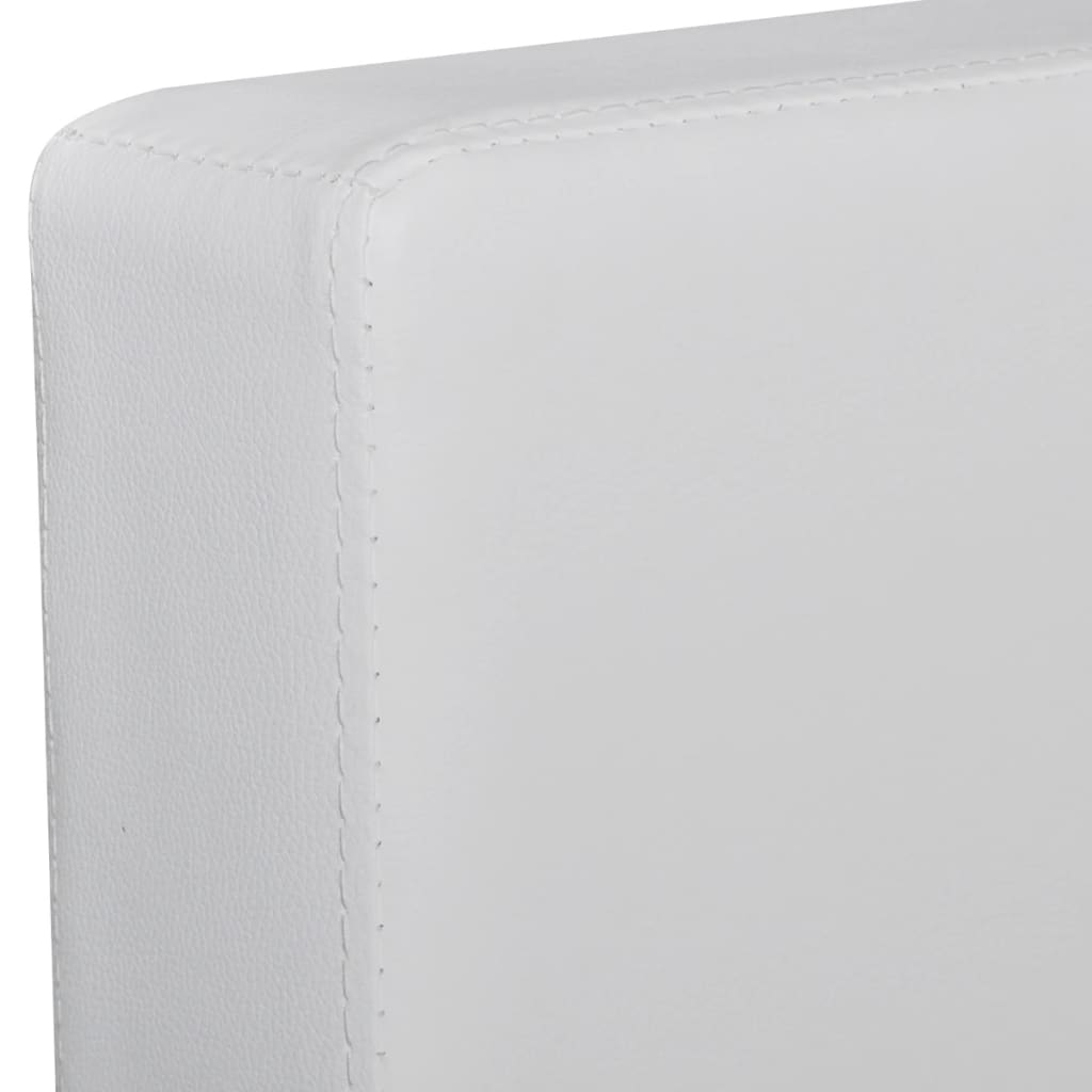 Modulsofa 3-Sitzer Kunstleder Weiß