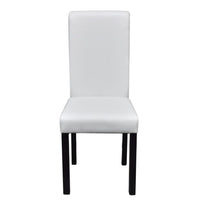 Thumbnail for Esszimmerstühle 6 Stk. Kunstleder Weiß