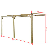 Thumbnail for Terrassen-Pergola 2x4x2,2 m Holz