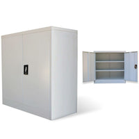 Thumbnail for Aktenschrank mit 2 Türen Grau 90 cm Stahl