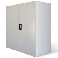 Thumbnail for Aktenschrank mit 2 Türen Grau 90 cm Stahl