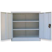 Thumbnail for Aktenschrank mit 2 Türen Grau 90 cm Stahl