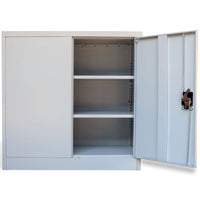 Thumbnail for Aktenschrank mit 2 Türen Grau 90 cm Stahl