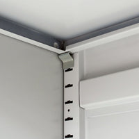 Thumbnail for Aktenschrank mit 2 Türen Grau 90 cm Stahl