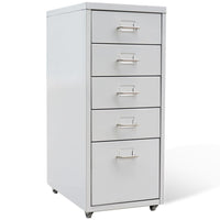 Thumbnail for Registerschrank mit 5 Schubladen Grau 68,5 cm Stahl