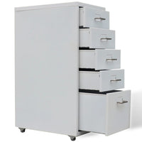 Thumbnail for Registerschrank mit 5 Schubladen Grau 68,5 cm Stahl