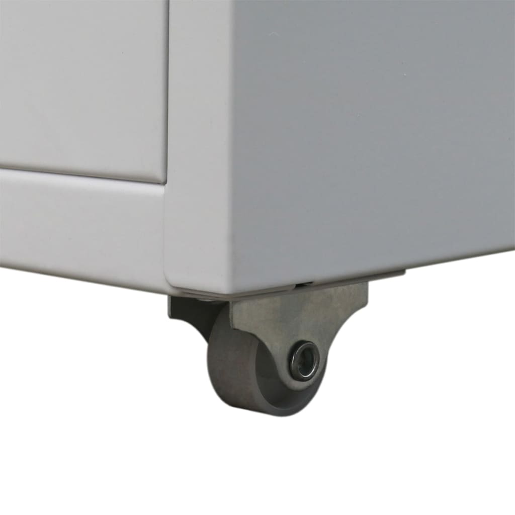 Registerschrank mit 5 Schubladen Grau 68,5 cm Stahl