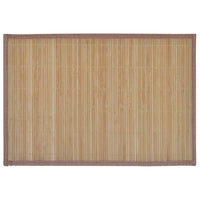 Thumbnail for 242108 6 Bamboo Placemats 30 x 45 cm Brown