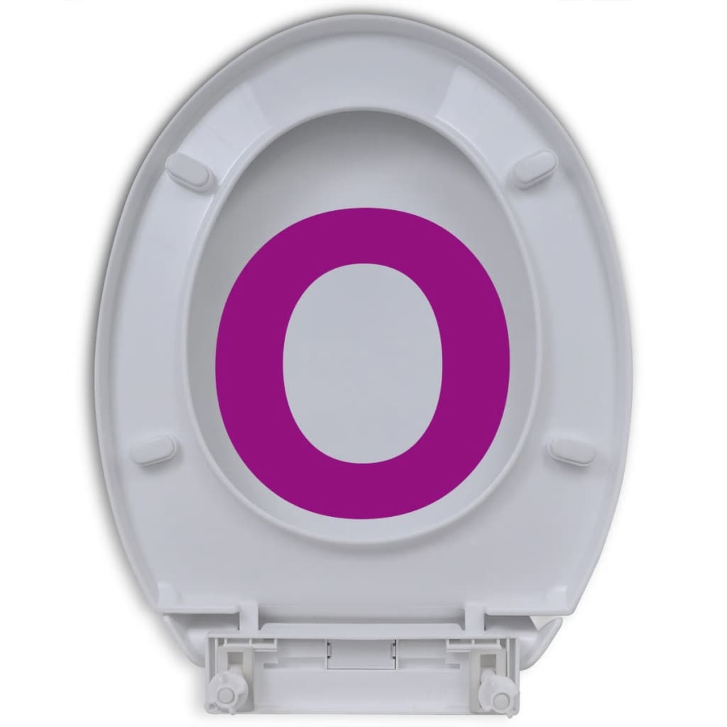 Toilettensitz mit Absenkautomatik Oval Weiß