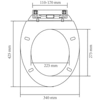 Thumbnail for Toilettensitz mit Absenkautomatik Oval Weiß
