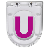 Thumbnail for Toilettensitz mit Absenkautomatik und Quick-Release Weiß Eckig